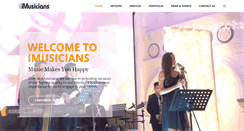 Desktop Screenshot of imusiciansevents.com