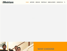 Tablet Screenshot of imusiciansevents.com